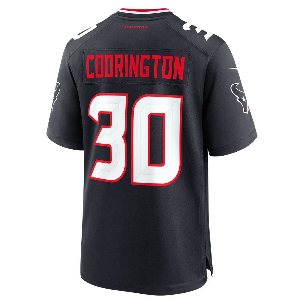 Houston Texans Brandon Codrington Navy Team Game Jersey product image 3, provided for visual reference and product detail