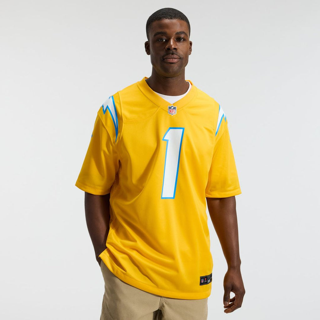 Los Angeles Chargers Quentin Johnston Gold Alternate Charger Power Game Player Jersey product image 15, provided for visual