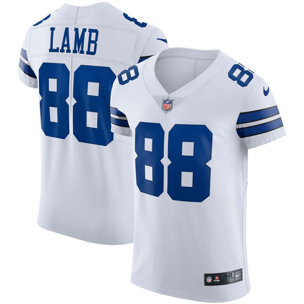 Dallas Cowboys CeeDee Lamb Navy Alternate Vapor Elite Jersey product image 7, provided for visual reference and product
