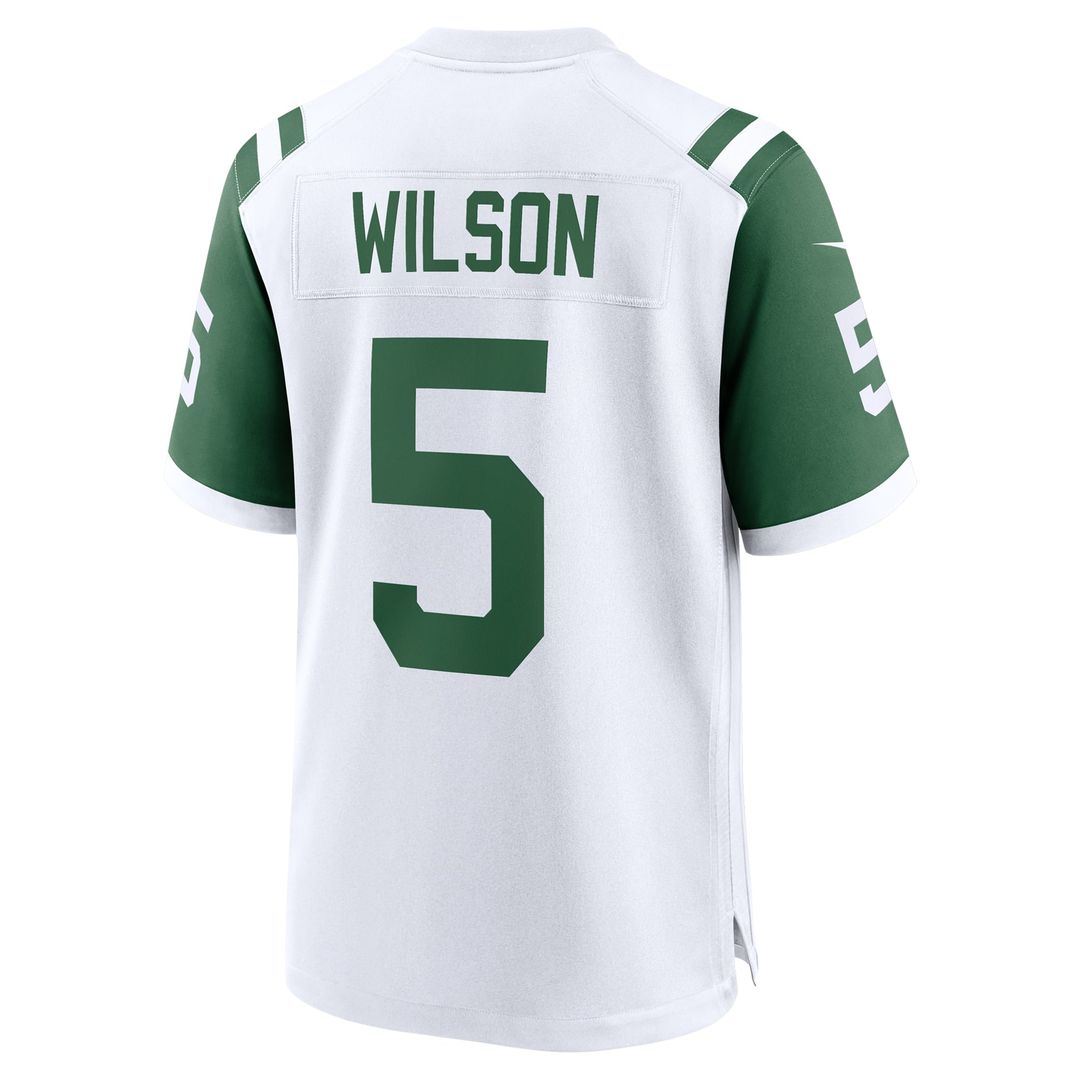 New York Jets Garrett Wilson White Classic Alternate Game Jersey product image 3, provided for visual reference and product