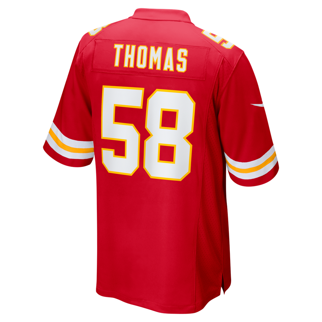 Kansas City Chiefs Derrick Thomas Red Game Retired Player Jersey product image 11, provided for visual reference and product