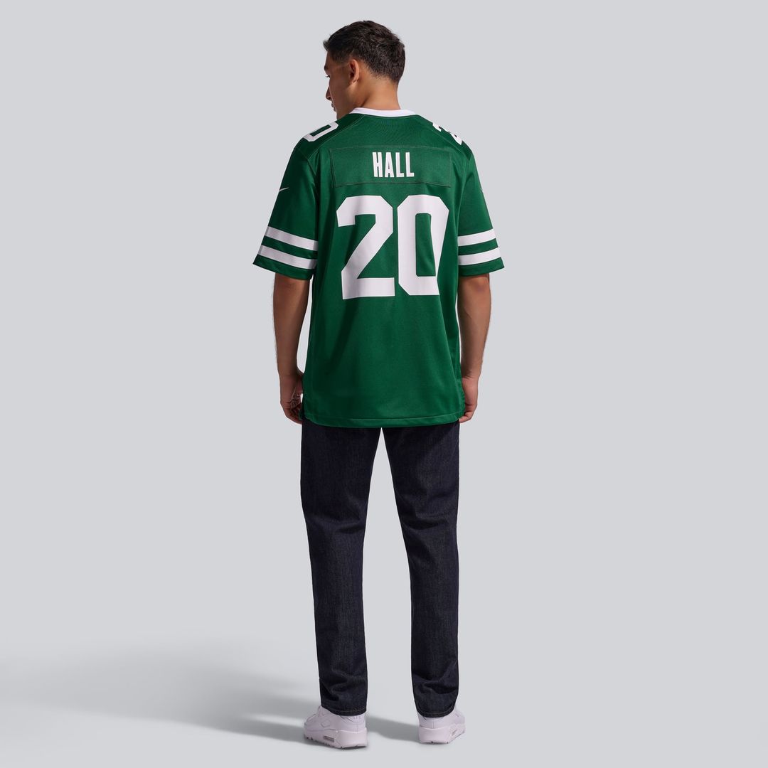 New York Jets Breece Hall Legacy White Game Jersey product image 11, provided for visual reference and product detail review