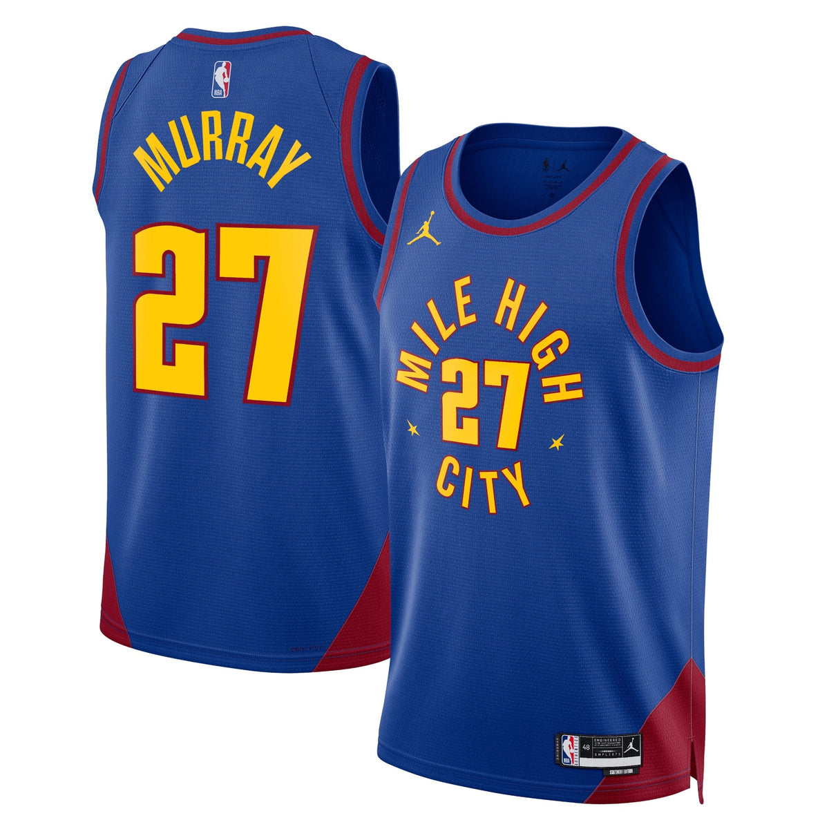 Jamal Murray Denver Nuggets Statement Edition Swingman Jersey - Blue - Unisex product image 1, provided for visual reference