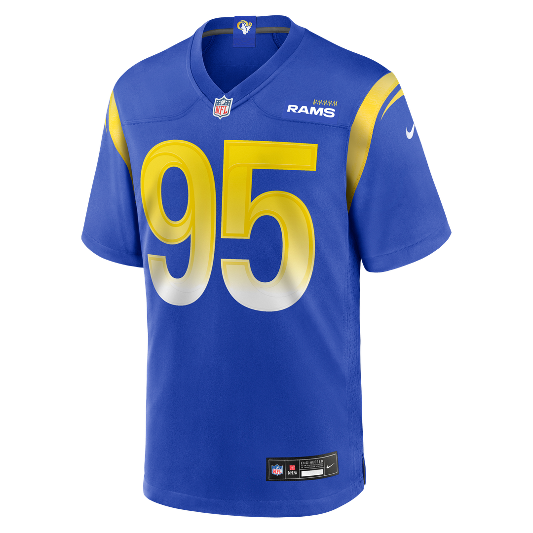 Los Angeles Rams Poona Ford Royal Team Game Jersey product image 2, provided for visual reference and product detail review
