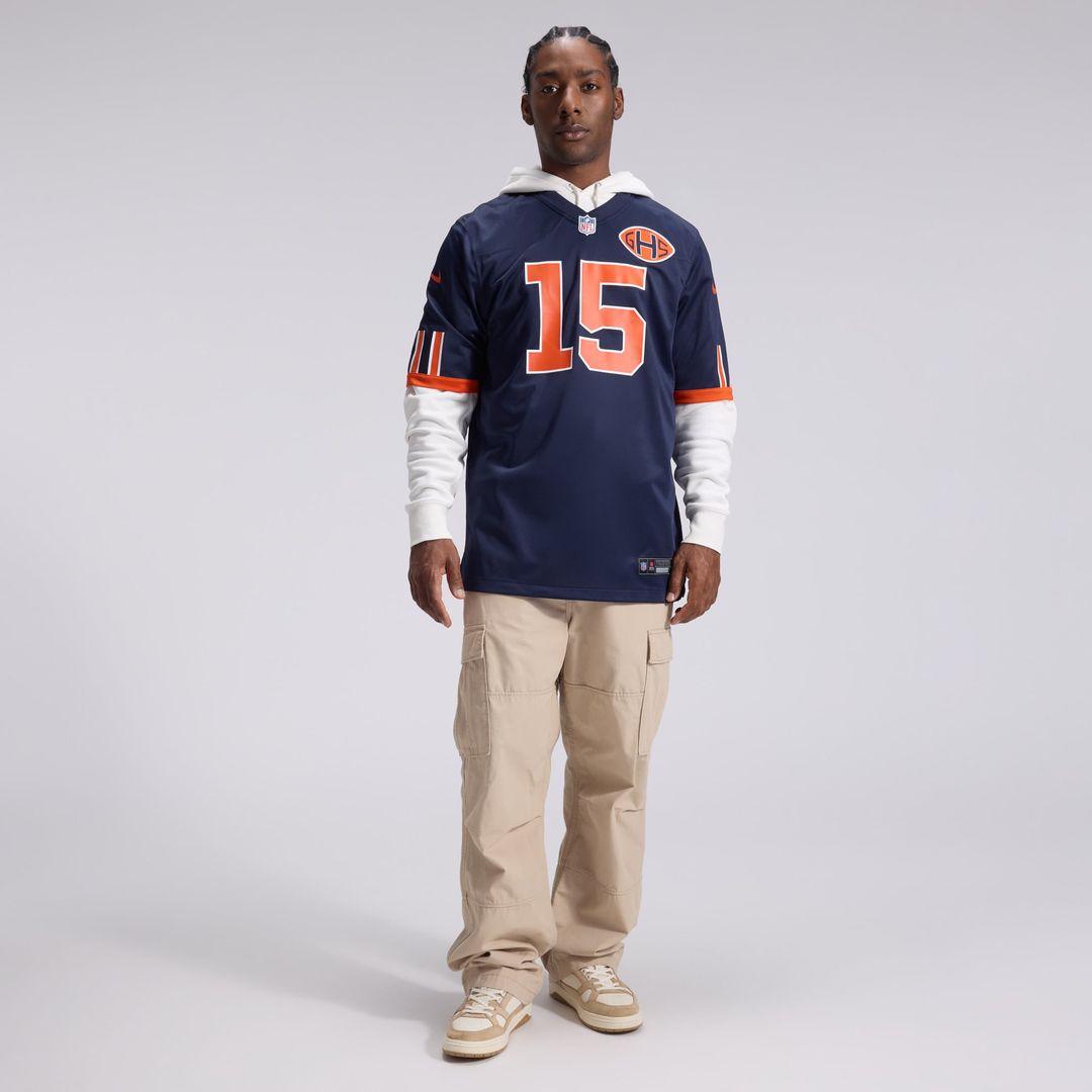 Chicago Bears Rome Odunze Navy 2026 Rivalries Collection Game Jersey product image 4, provided for visual reference and