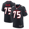 Houston Texans Wyatt Teller Navy Team Game Jersey product image 1, provided for visual reference and product detail review