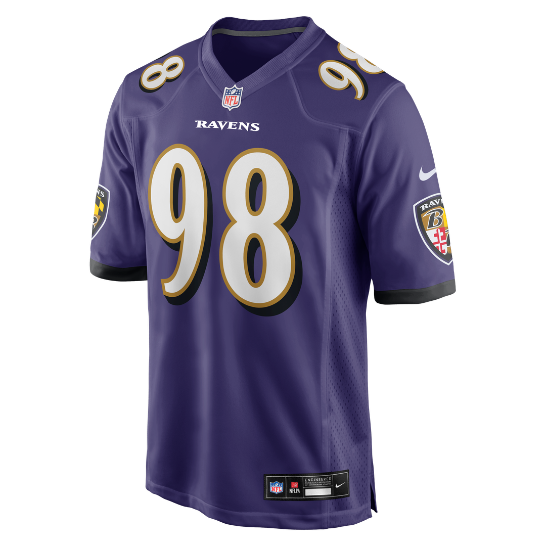 Baltimore Ravens Tony Siragusa Purple Game Retired Player Jersey product image 2, provided for visual reference and product