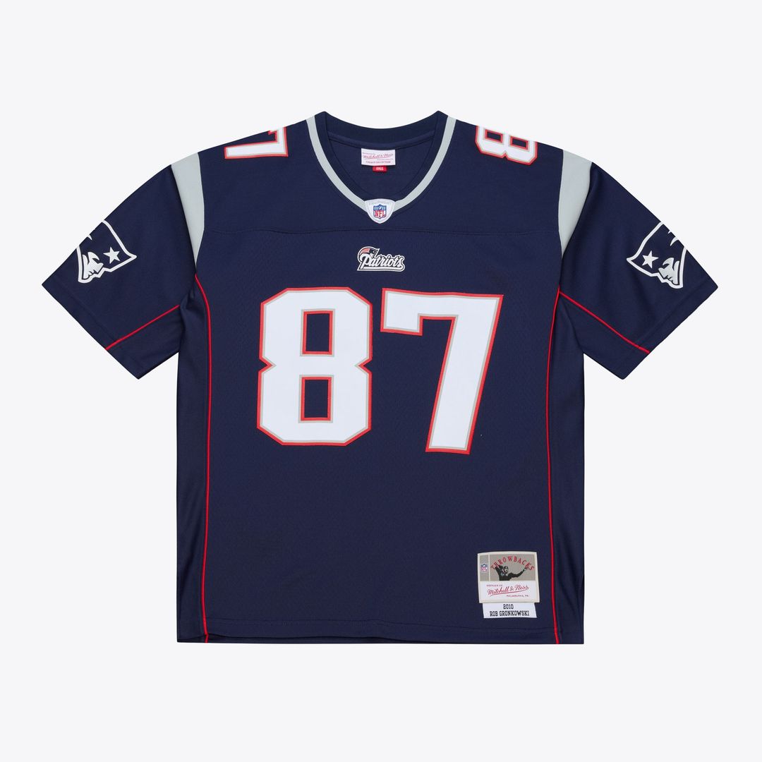 New England Patriots Rob Gronkowski Navy Big & Tall 2010 Legacy Retired Player Jersey product image 1, provided for visual