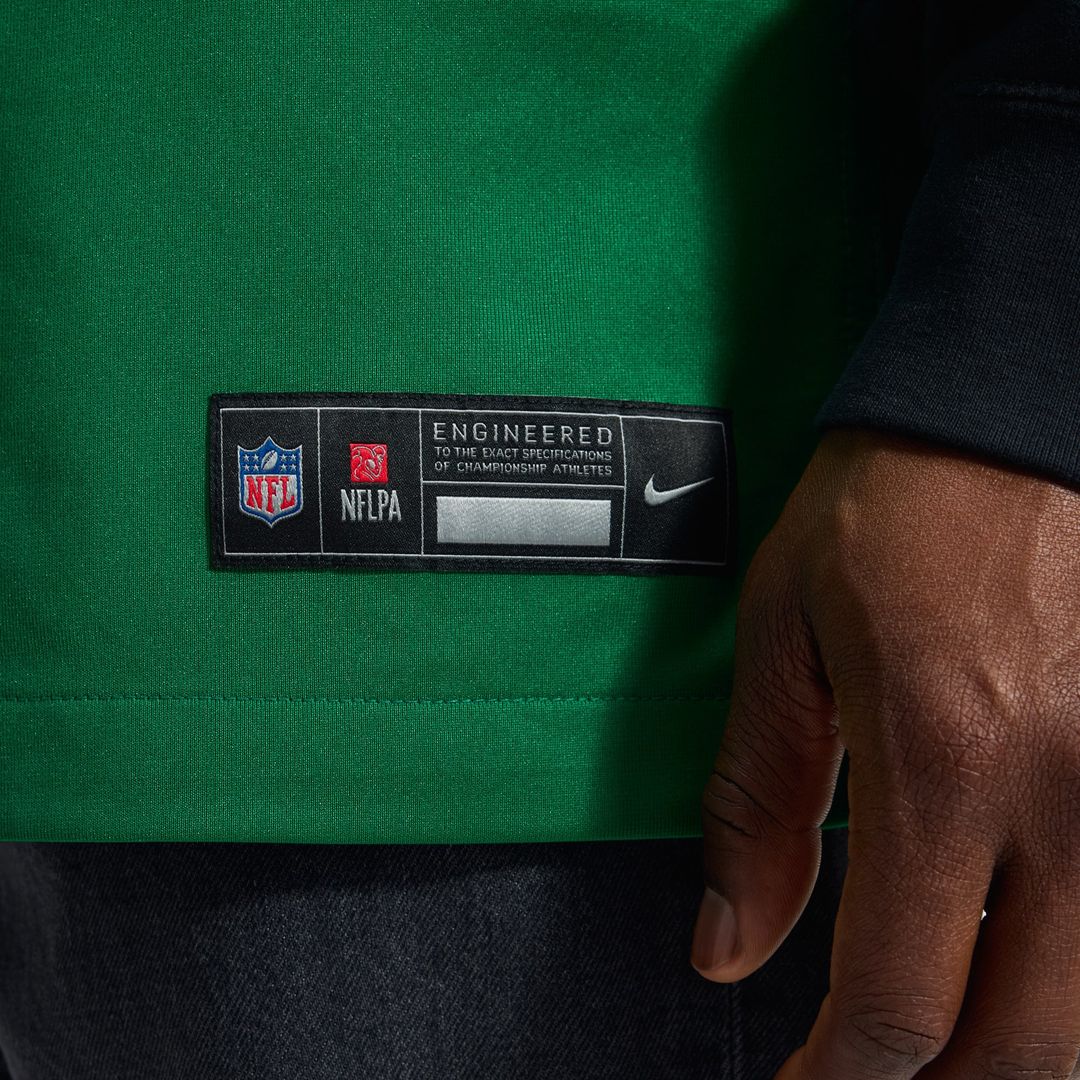 Philadelphia Eagles A.J. Brown Kelly Green Alternate Game Player Jersey product image 8, provided for visual reference and