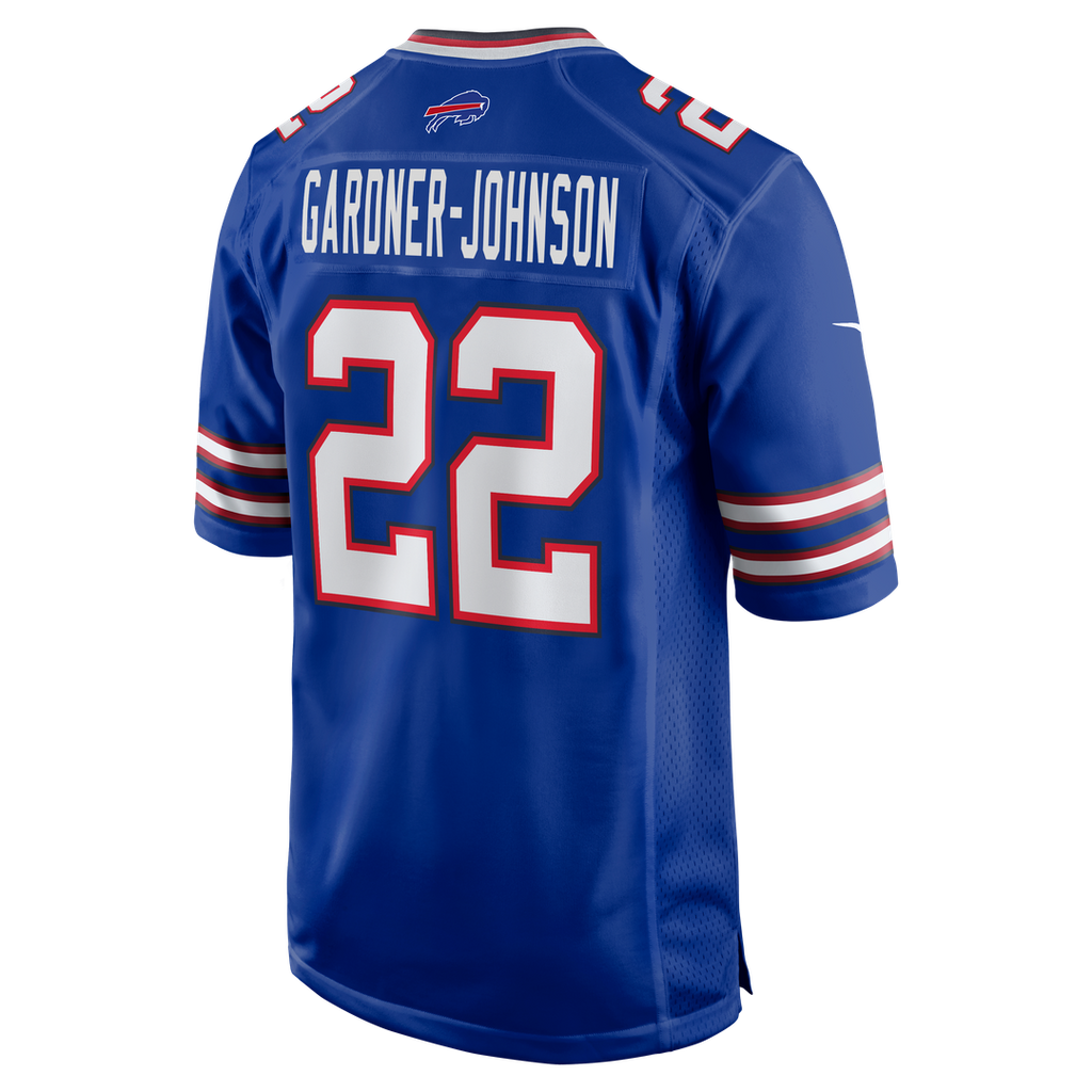 Buffalo Bills Chauncey Gardner-Johnson Royal Team Game Jersey product image 3, provided for visual reference and product