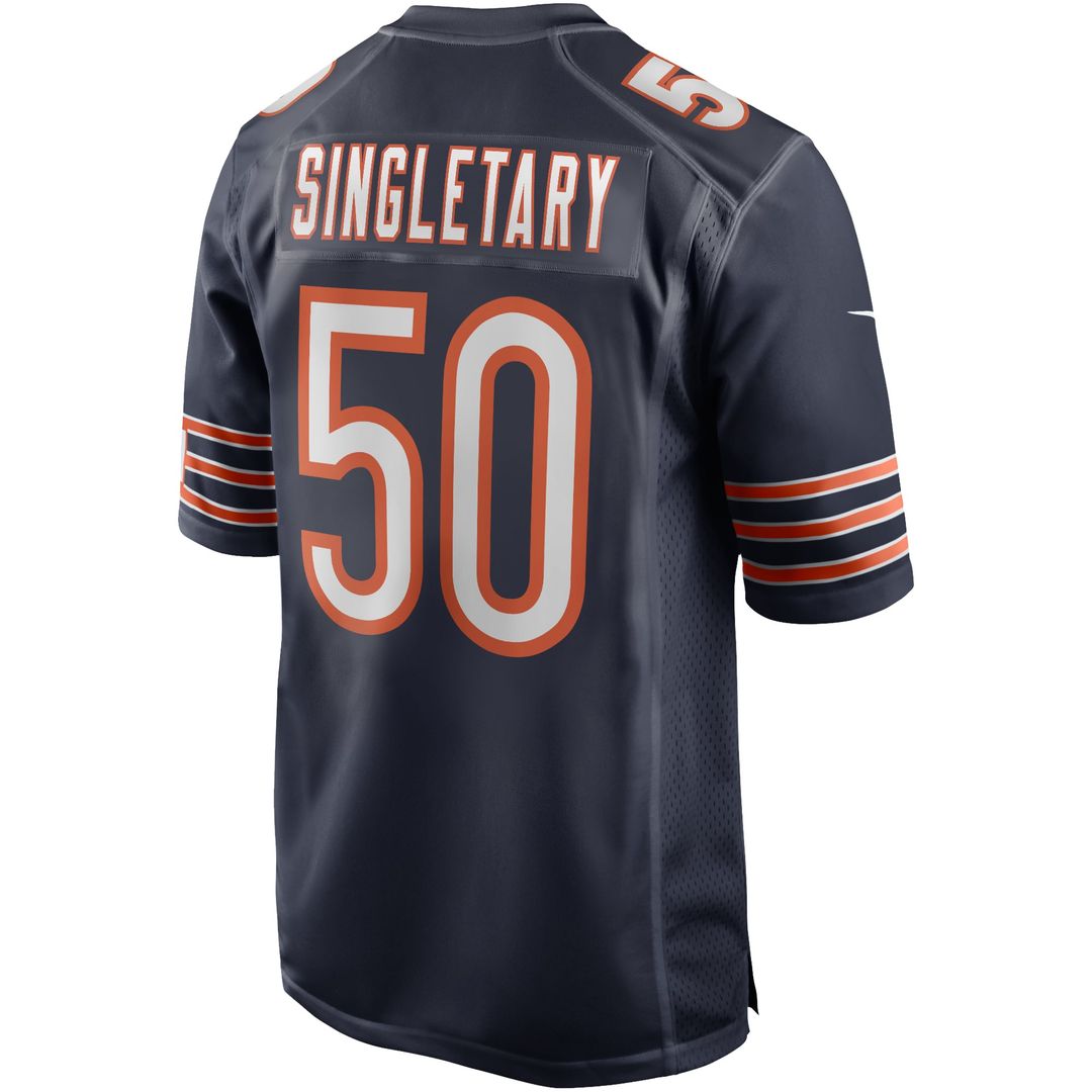 Chicago Bears Mike Singletary Navy Game Retired Player Jersey product image 3, provided for visual reference and product