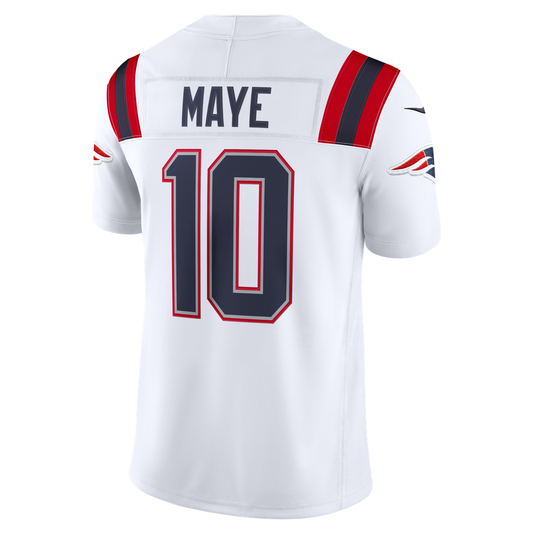 New England Patriots Drake Maye Red Alternate Vapor F.U.S.E. Stitched Limited Jersey product image 9, provided for visual