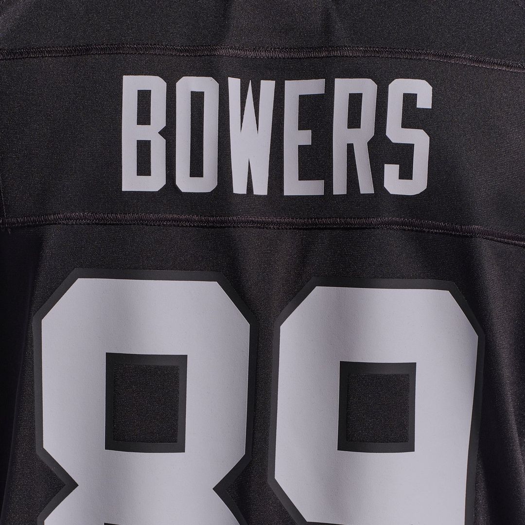 Las Vegas Raiders Brock Bowers Black Player Game Jersey product image 26, provided for visual reference and product detail