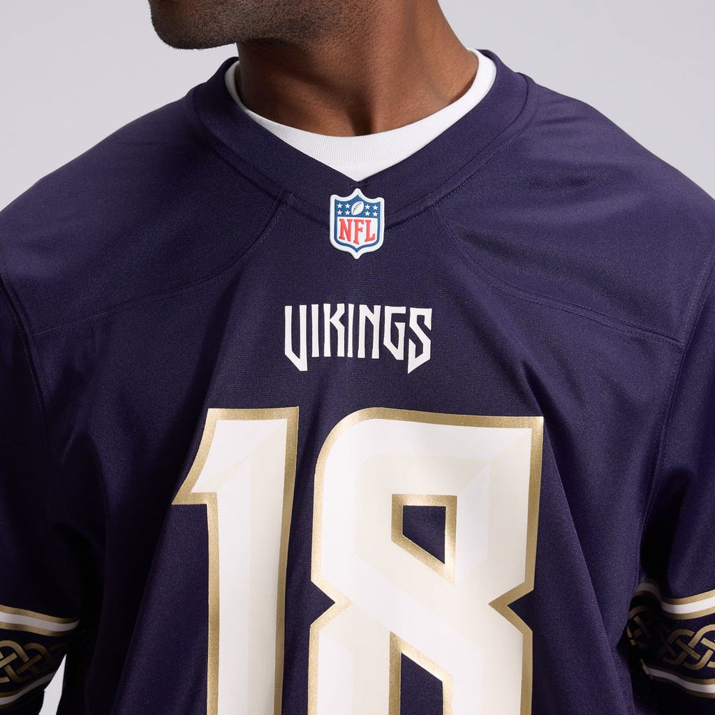 Minnesota Vikings Justin Jefferson Purple 2026 Rivalries Collection Game Jersey product image 8, provided for visual