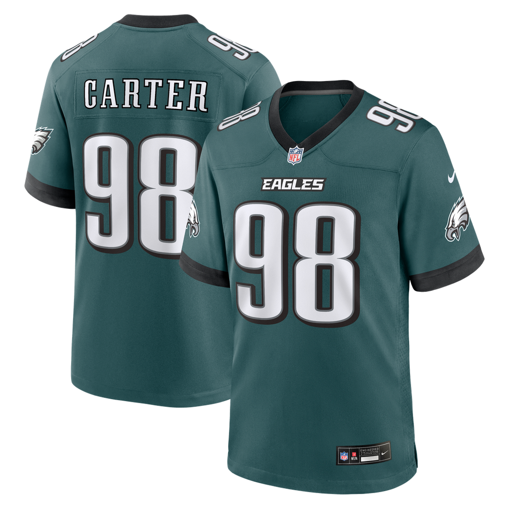 Philadelphia Eagles Jalen Carter White Game Jersey product image 20, provided for visual reference and product detail review