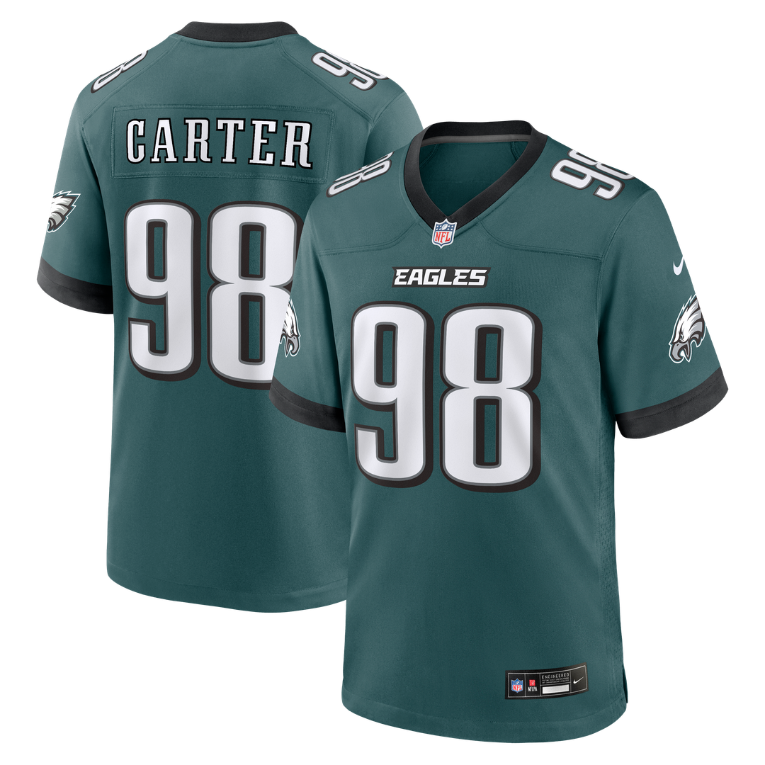 Philadelphia Eagles Jalen Carter White Game Jersey product image 20, provided for visual reference and product detail review
