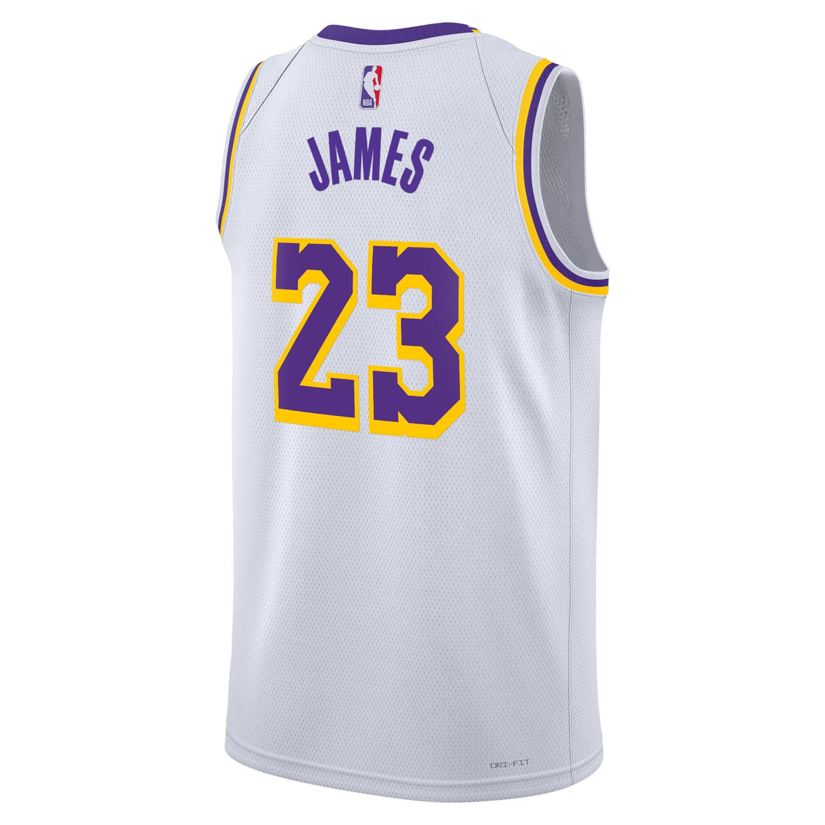 LeBron James Los Angeles Lakers Association Edition Swingman Jersey - White - Unisex product image 4, provided for visual