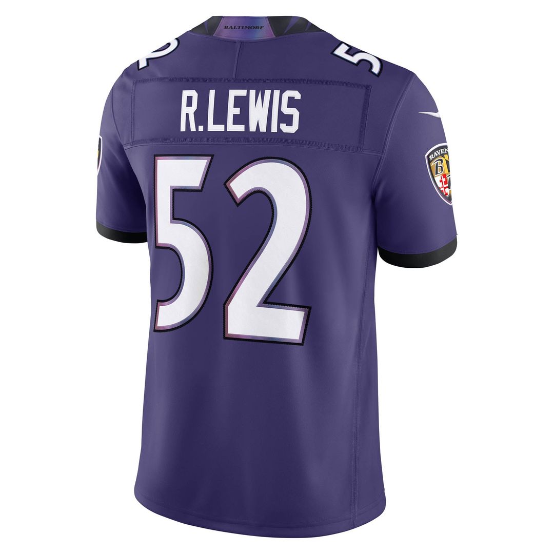 Baltimore Ravens Ray Lewis Black Alternate Vapor F.U.S.E. Stitched Retired Player Limited Jersey product image 9, provided
