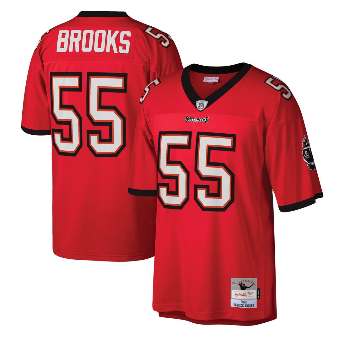 Tampa Bay Buccaneers Derrick Brooks Orange Legacy Replica Jersey product image 7, provided for visual reference and product