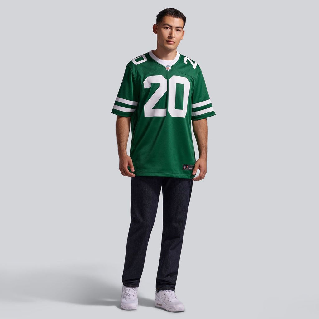 New York Jets Breece Hall Legacy White Game Jersey product image 10, provided for visual reference and product detail review