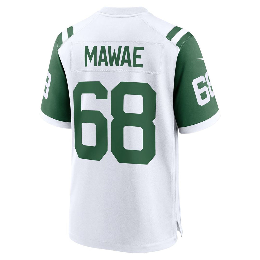 New York Jets Kevin Mawae White Retired Player Alternate Game Jersey product image 3, provided for visual reference and