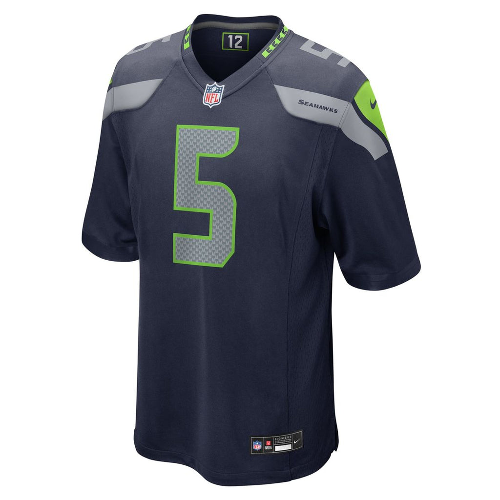 Seattle Seahawks Jason Myers College Navy Game Jersey product image 2, provided for visual reference and product detail