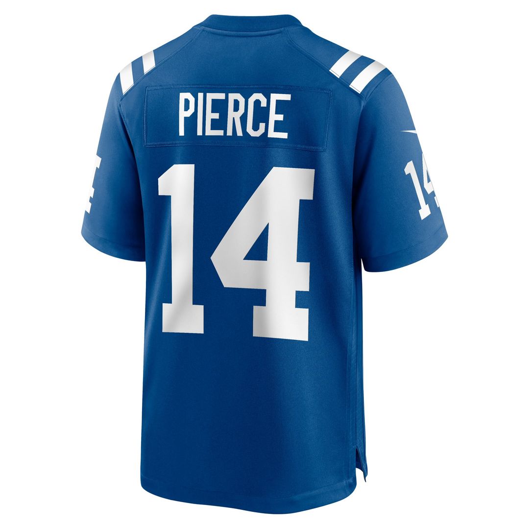 Indianapolis Colts Alec Pierce Royal Player Game Jersey product image 2, provided for visual reference and product detail