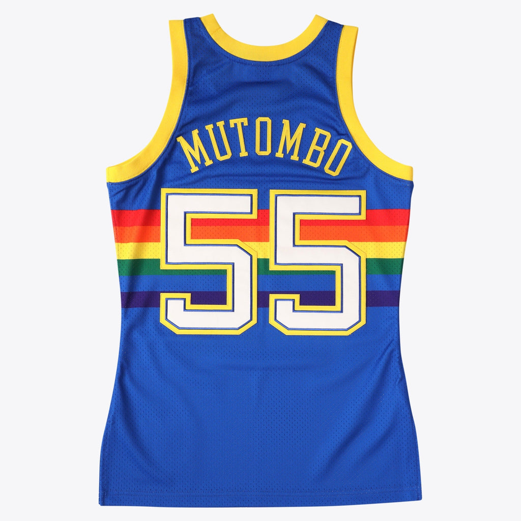 Dikembe Mutombo Denver Nuggets Authentic Jersey - Royal Blue product image 3, provided for visual reference and product