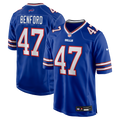Buffalo Bills Christian Benford Royal Game Jersey product image 1, provided for visual reference and product detail review