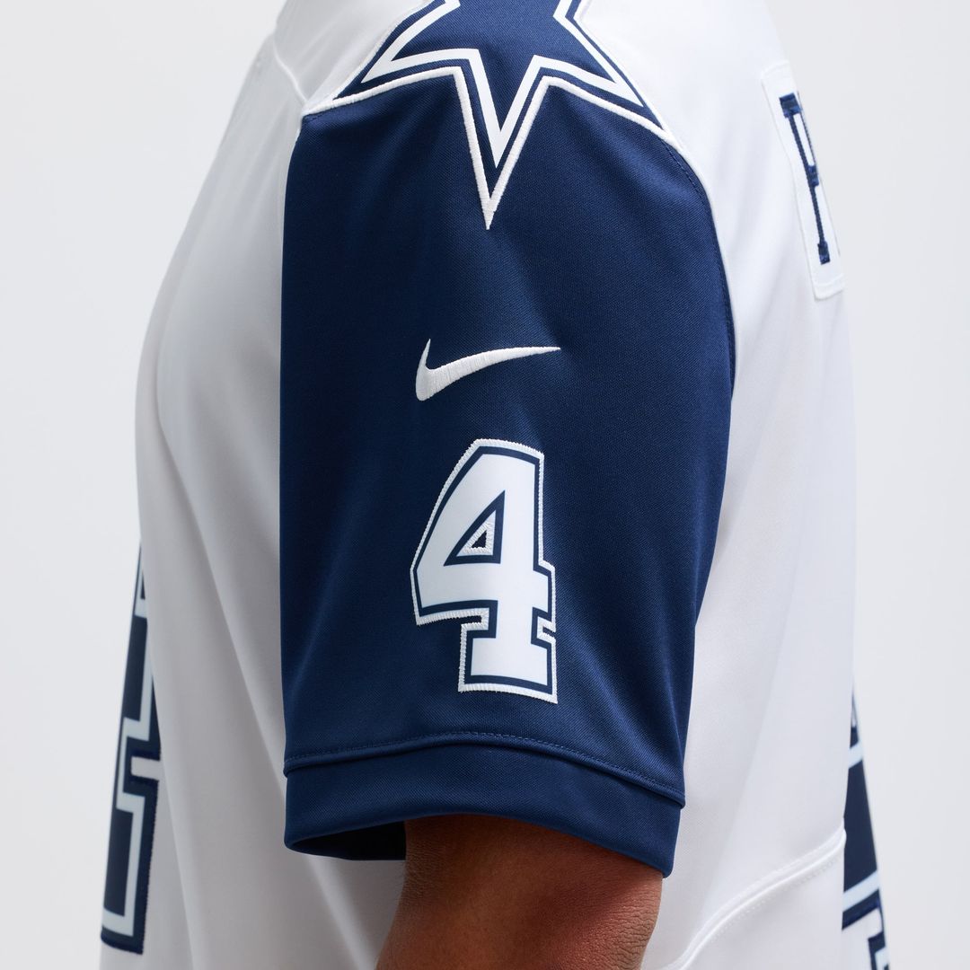 Dallas Cowboys Dak Prescott Navy Vapor Limited Player Jersey product image 16, provided for visual reference and product