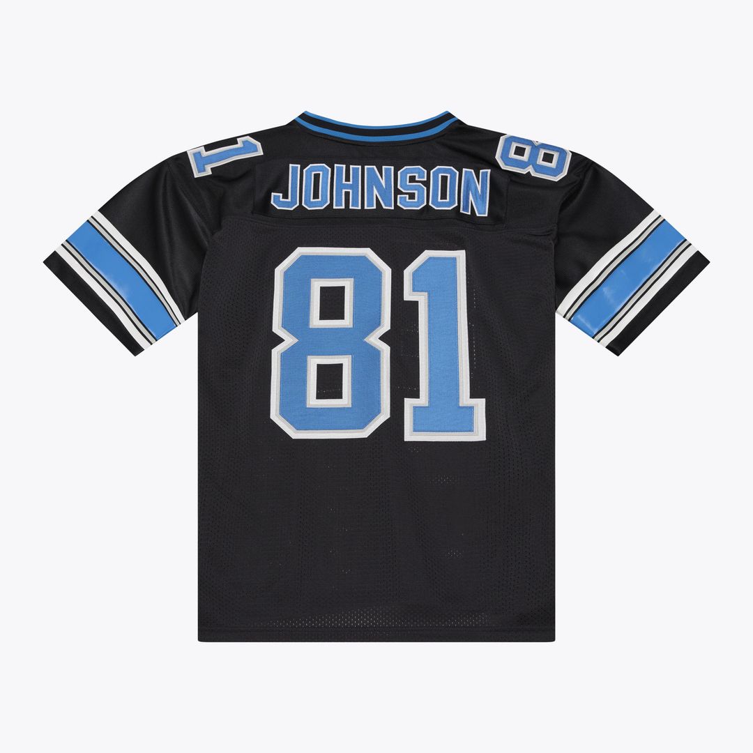 Detroit Lions Calvin Johnson Black 2007 Authentic Throwback Jersey product image 10, provided for visual reference and