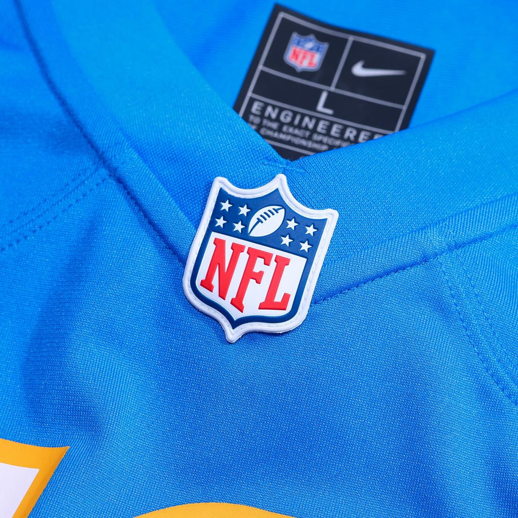 Los Angeles Chargers Isas Waxter Powder Blue Team Game Jersey product image 6, provided for visual reference and product
