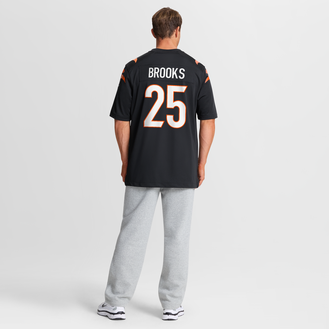 Cincinnati Bengals Tahj Brooks Black Team Game Jersey product image 8, provided for visual reference and product detail
