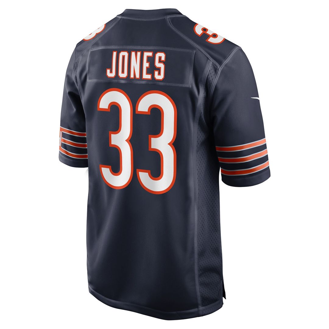 Chicago Bears Jaylon Jones Navy Team Game Jersey product image 3, provided for visual reference and product detail review
