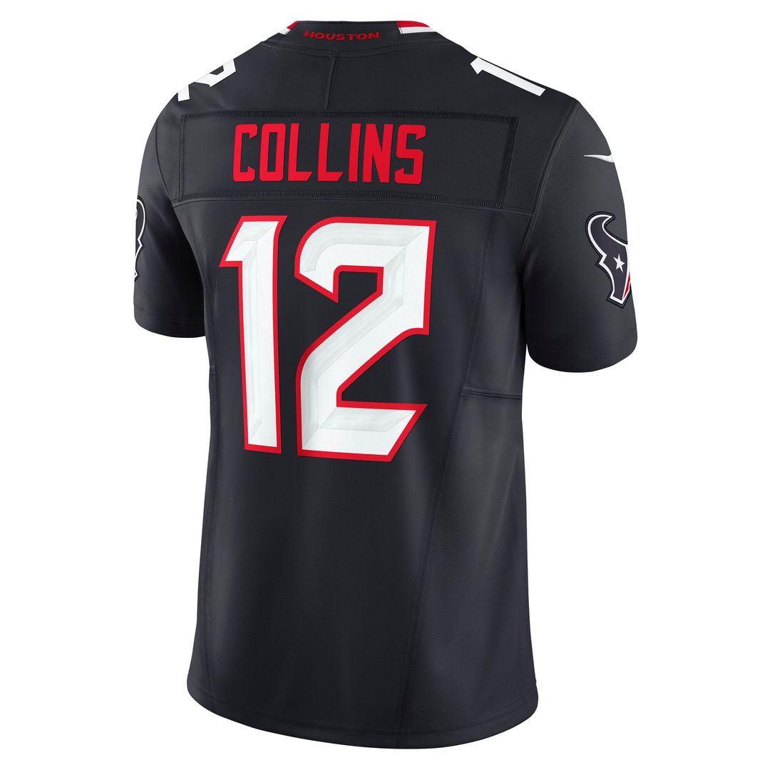 Houston Texans Nico Collins Navy Team Vapor F.U.S.E. Limited Jersey product image 3, provided for visual reference and