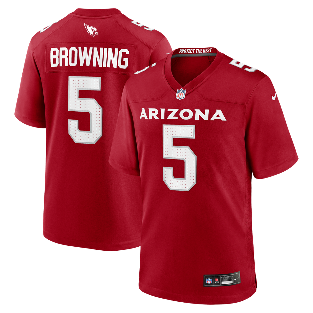 Arizona Cardinals Baron Browning Cardinal Team Game Jersey product image 1, provided for visual reference and product detail