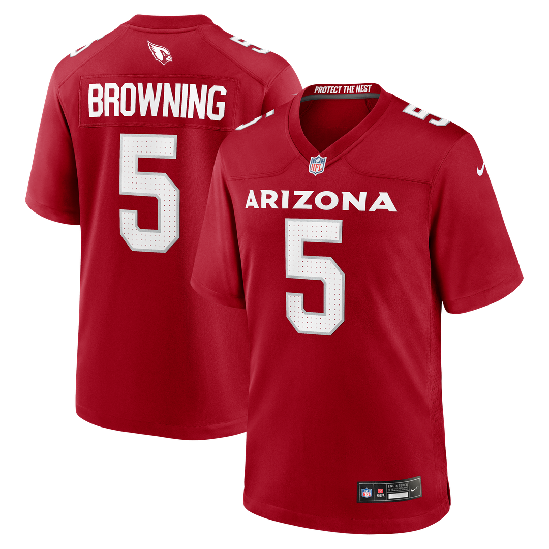 Arizona Cardinals Baron Browning Cardinal Team Game Jersey product image 1, provided for visual reference and product detail