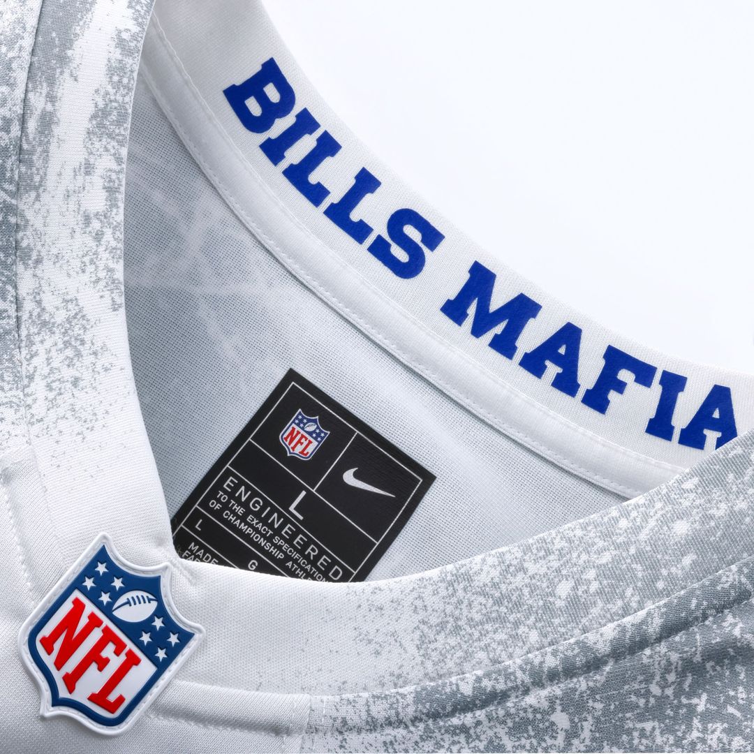 Buffalo Bills Dawson Knox White Rivalries Collection Game Jersey product image 4, provided for visual reference and product