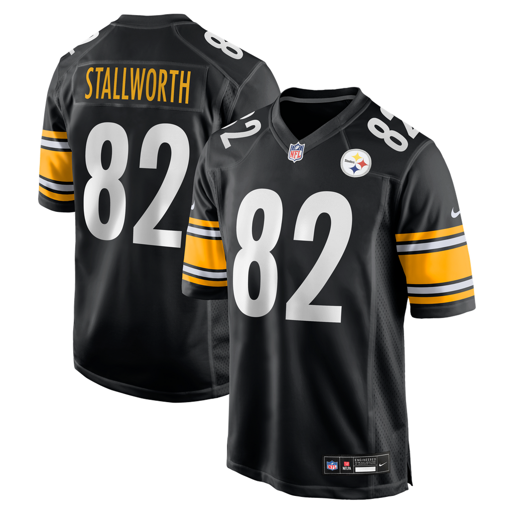Pittsburgh Steelers John Stallworth Black Retired Player Jersey product image 1, provided for visual reference and product