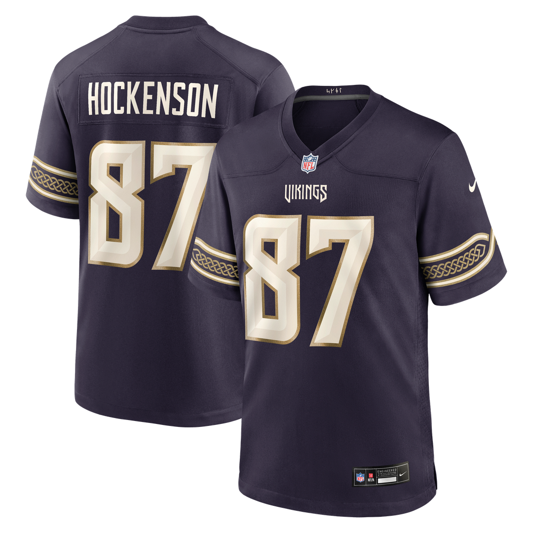 Minnesota Vikings T.J. Hockenson Purple 2026 Rivalries Collection Game Jersey product image 1, provided for visual reference
