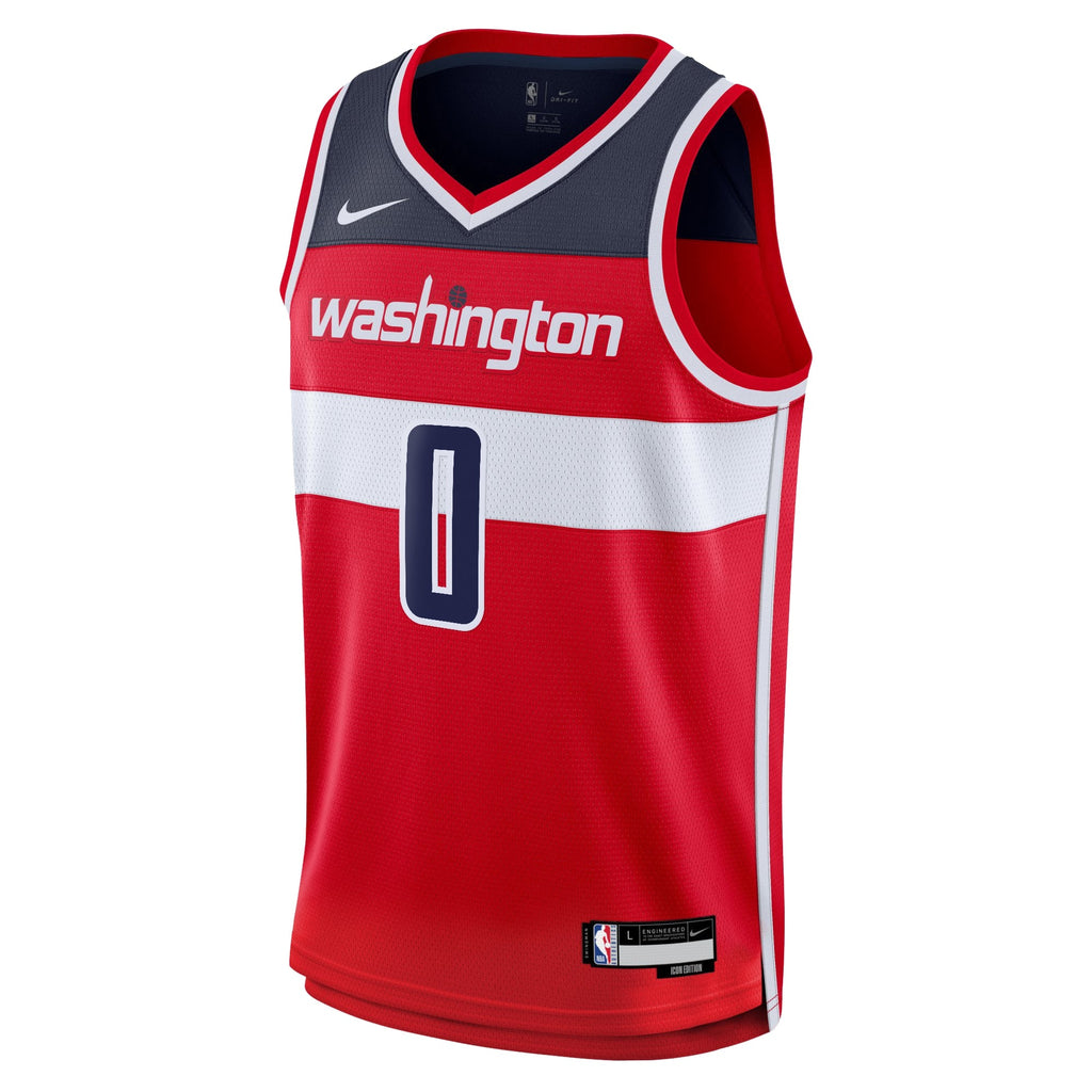 Bilal Coulibaly Washington Wizards Swingman Icon Jersey - Red - Youth product image 3, provided for visual reference and