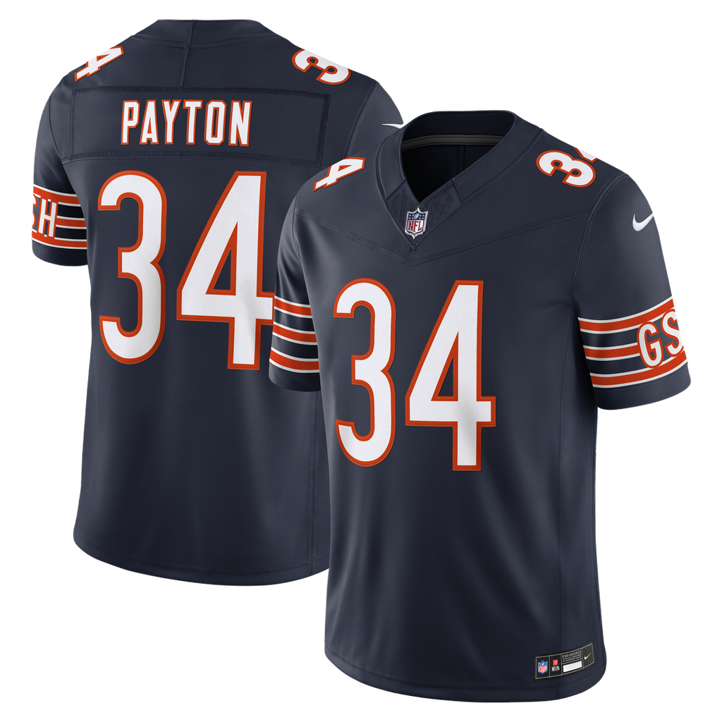 Chicago Bears Walter Payton Navy Vapor F.U.S.E. Stitched Retired Limited Jersey product image 1, provided for visual