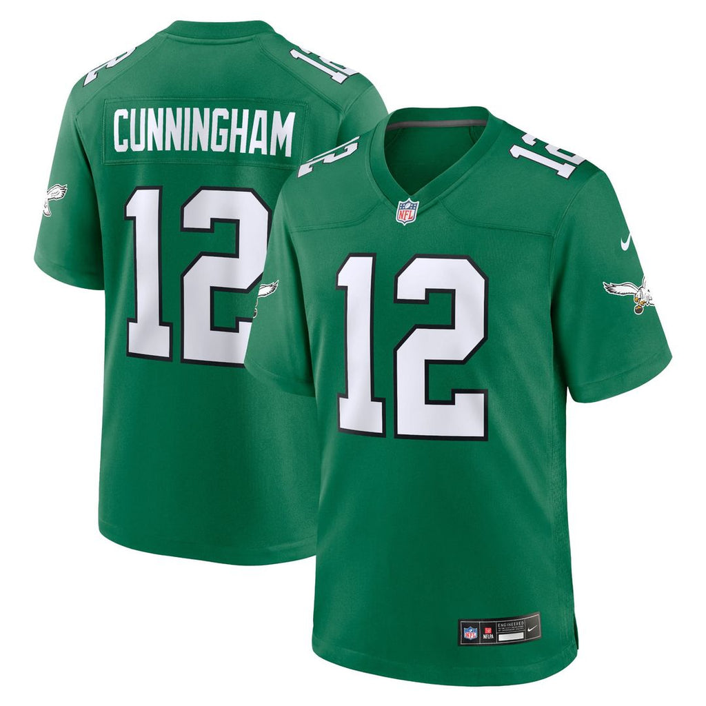 Philadelphia Eagles Randall Cunningham Kelly Green Alternate Retired Player Game Jersey product image 1, provided for visual