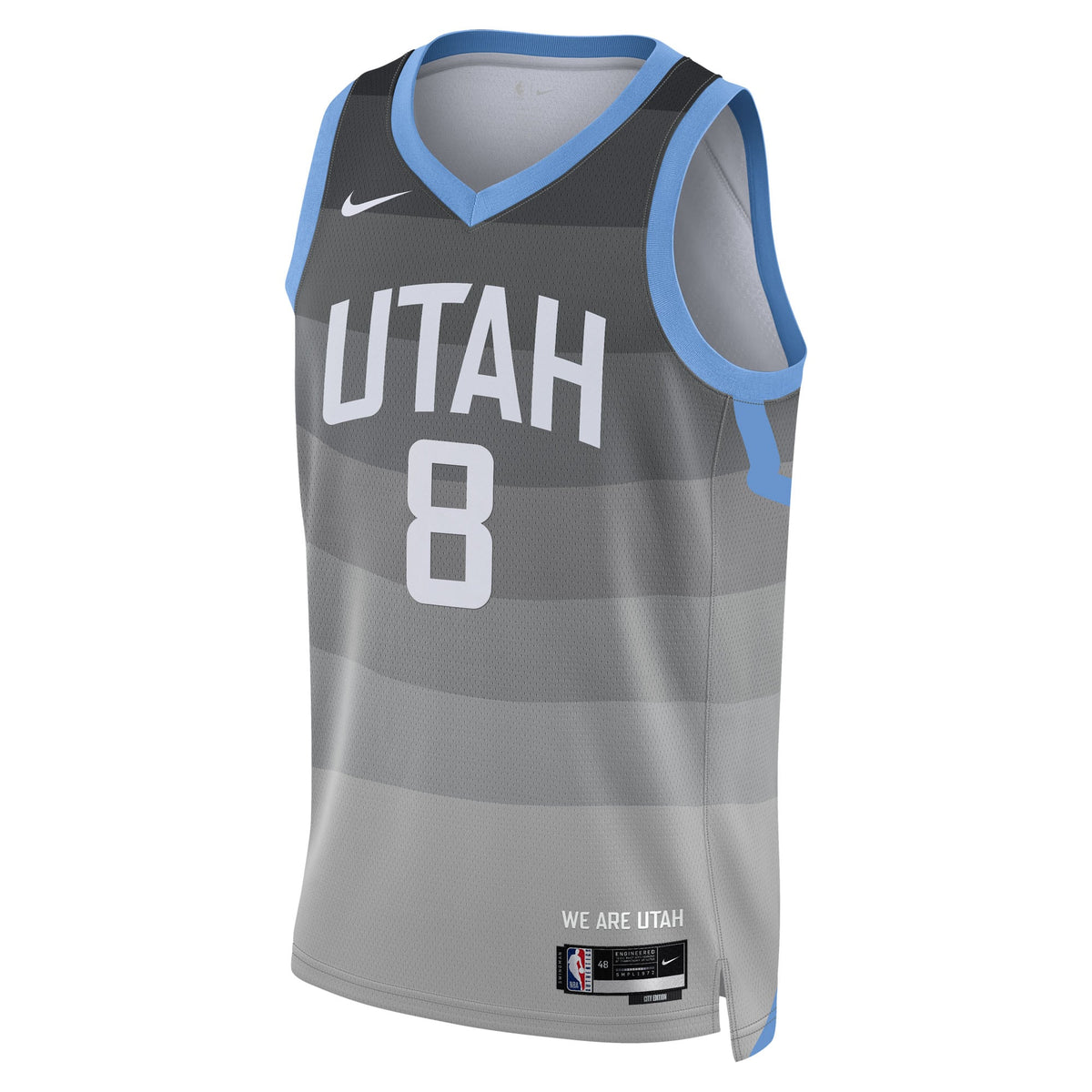 Isaiah Collier Utah Jazz 2025/26 City Edition Swingman Jersey - Gray - Unisex product image 3, provided for visual reference