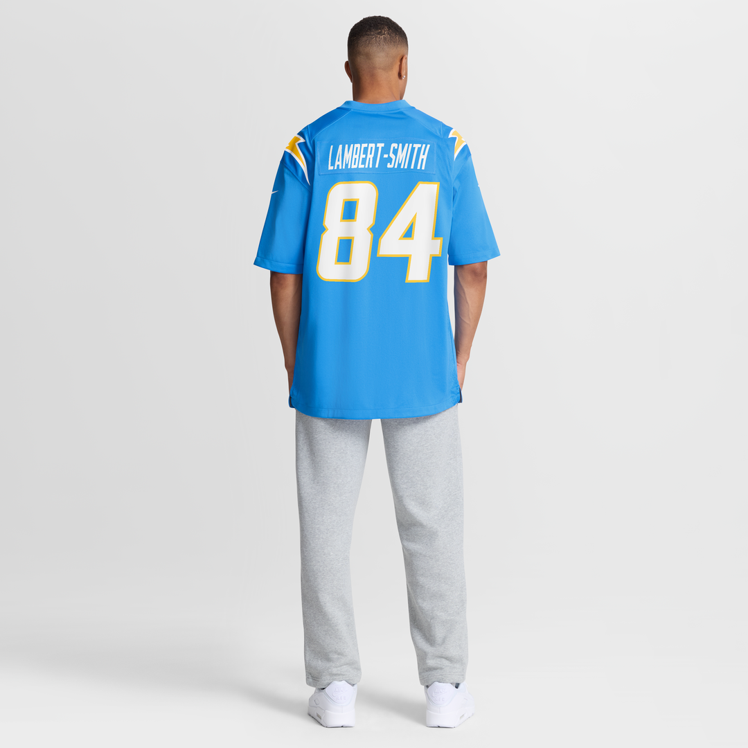 Los Angeles Chargers KeAndre Lambert-Smith Powder Blue Team Game Jersey product image 8, provided for visual reference and