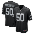 Las Vegas Raiders Jacob Bobenmoyer Black Game Player Jersey product image 1, provided for visual reference and product
