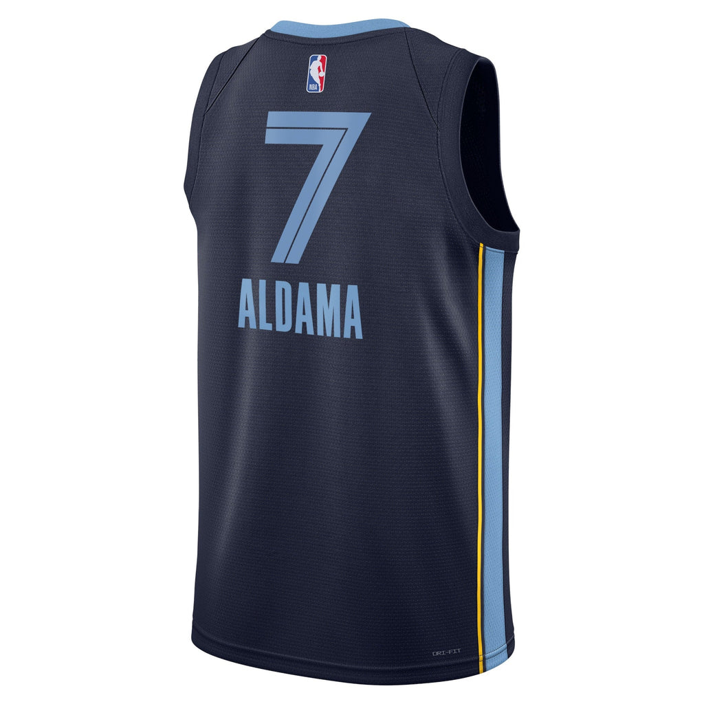 Santi Aldama Memphis Grizzlies Icon Edition Swingman Jersey - Navy - Unisex product image 3, provided for visual reference