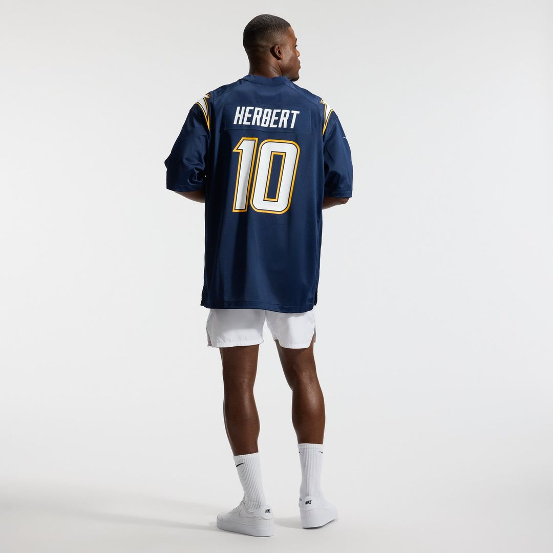 Los Angeles Chargers Justin Herbert Powder Blue Player Game Jersey product image 31, provided for visual reference and