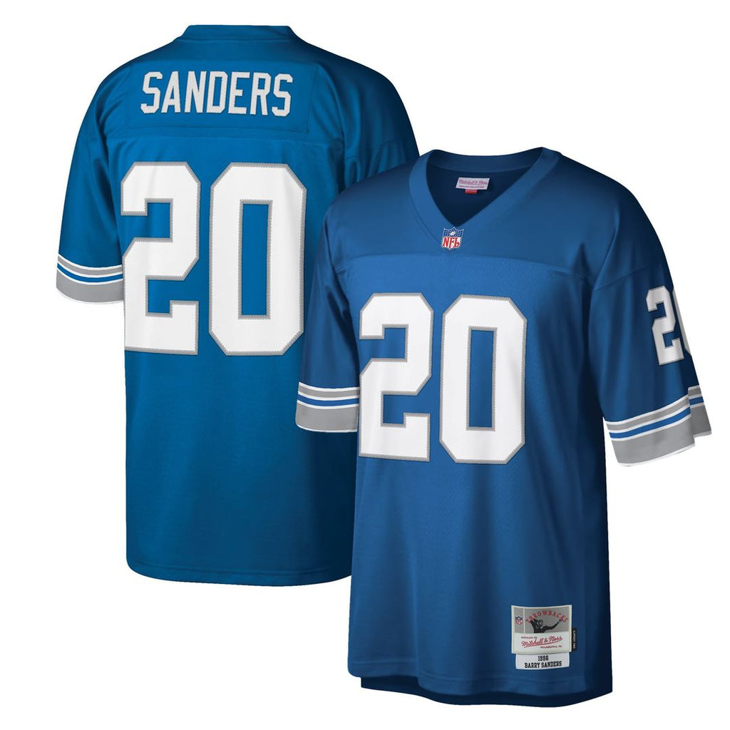 Detroit Lions Barry Sanders Blue Legacy Replica Jersey product image 1, provided for visual reference and product detail