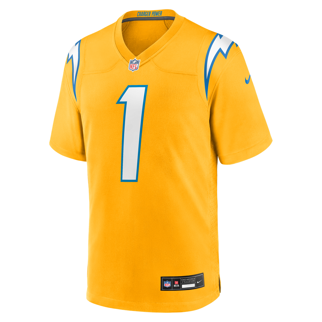Los Angeles Chargers Quentin Johnston Powder Blue Game Player Jersey product image 25, provided for visual reference and
